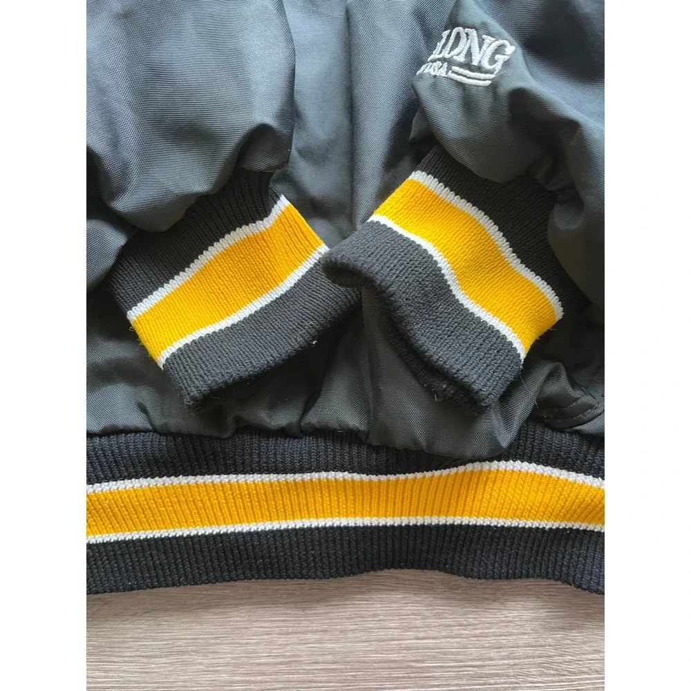 DeLONG Vintage Sportswear Boston Bruins Hockey Jacket Mens Quarter Zip Sz XL